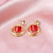Wholesale alloy Rhinestone tassel earrings JDC-ES-YinX028 Earrings 伊杏 GR-0438 Wholesale Jewelry JoyasDeChina Joyas De China