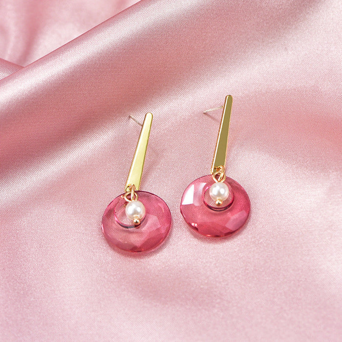 Wholesale alloy Rhinestone tassel earrings JDC-ES-YinX028 Earrings 伊杏 GR-0439 Wholesale Jewelry JoyasDeChina Joyas De China