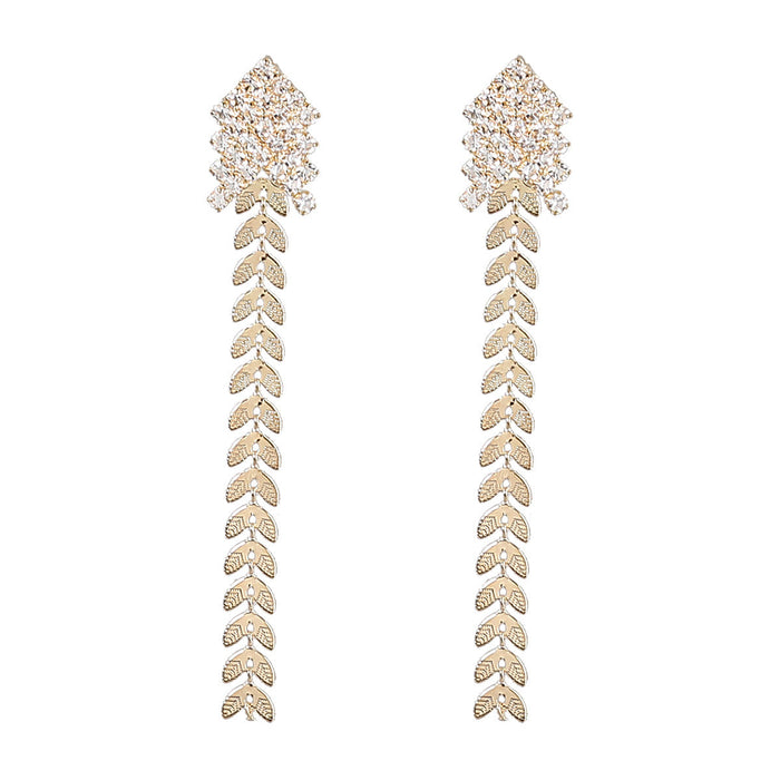 Wholesale alloy rhinestone wheat earrings JDC-ES-JL879 Earrings 氿乐 Wholesale Jewelry JoyasDeChina Joyas De China