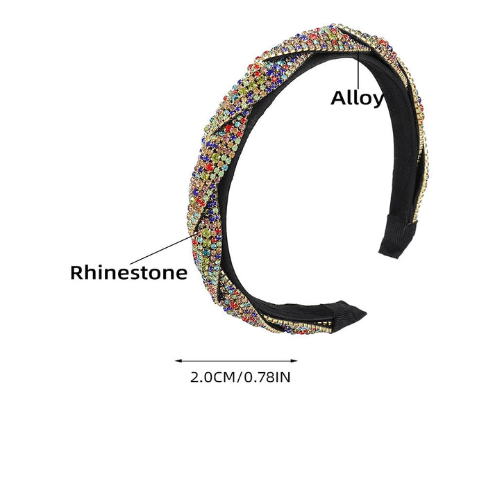 Wholesale alloy rhinestone winding headband JDC-HD-JL056 Headband 氿乐 Wholesale Jewelry JoyasDeChina Joyas De China