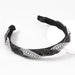 Wholesale alloy rhinestone winding headband JDC-HD-JL056 Headband 氿乐 black silver Wholesale Jewelry JoyasDeChina Joyas De China