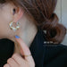 Wholesale Alloy Rhinestone Wrapping Earrings JDC-ES-BY135 Earrings 宝钰 Wholesale Jewelry JoyasDeChina Joyas De China