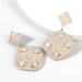 Wholesale alloy rhinestone zircon rhombus earrings JDC-ES-JL861 Earrings 氿乐 gold Wholesale Jewelry JoyasDeChina Joyas De China