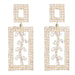 Wholesale Alloy Rhinestone Zircon Square Leaf Earrings JDC-ES-JL876 Earrings 氿乐 gold Wholesale Jewelry JoyasDeChina Joyas De China