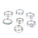 Wholesale alloy rings 7 piece set JDC-RS-F558 Rings JoyasDeChina Wholesale Jewelry JoyasDeChina Joyas De China