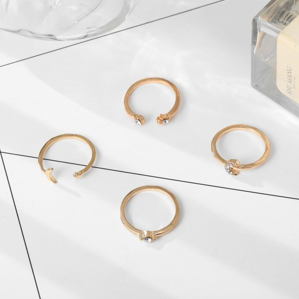 Wholesale alloy rings set 4 piece set JDC-RS-F579 Rings JoyasDeChina Wholesale Jewelry JoyasDeChina Joyas De China