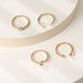 Wholesale alloy rings set 4 piece set JDC-RS-F579 Rings JoyasDeChina Wholesale Jewelry JoyasDeChina Joyas De China
