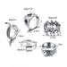 Wholesale Alloy Rings Set JDC-RS-F599 Rings 韩之尚 Wholesale Jewelry JoyasDeChina Joyas De China