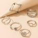 Wholesale alloy rose 6-piece ring JDC-RS-C355 Rings 咏歌 Wholesale Jewelry JoyasDeChina Joyas De China