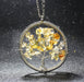 Bulk Jewelry Wholesale alloy rough stone life tree necklaces JDC-NE-YN020 Wholesale factory from China YIWU China