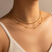 Wholesale alloy round bead chain three-layer necklace JDC-NE-C183 NECKLACE 咏歌 Wholesale Jewelry JoyasDeChina Joyas De China