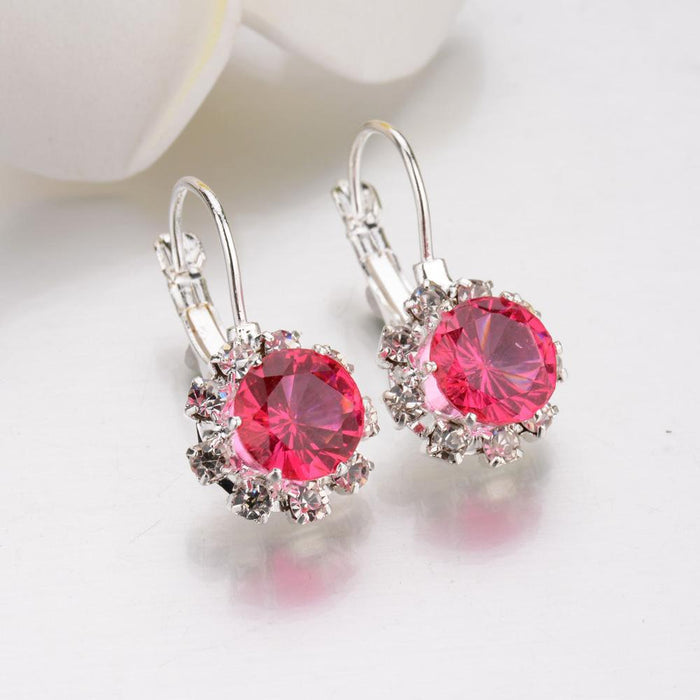 Bulk Jewelry Wholesale alloy round Crystal Stud Earrings JDC-ES-bq020 Wholesale factory from China YIWU China