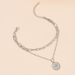 Bulk Jewelry Wholesale alloy round double anklet JDC-AS-A037 Wholesale factory from China YIWU China