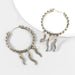 Wholesale Alloy Round Earrings JDC-ES-JL845 Earrings 氿乐 gold Wholesale Jewelry JoyasDeChina Joyas De China