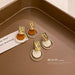 Wholesale alloy round gold earrings JDC-ES-BY-104 Earrings 宝钰 Wholesale Jewelry JoyasDeChina Joyas De China