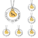 Bulk Jewelry Wholesale alloy round love pendant Necklaces JDC-NE-RXMR003 Wholesale factory from China YIWU China