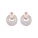 Wholesale alloy round Rhinestone earrings JDC-ES-YinX001 Earrings 伊杏 white Wholesale Jewelry JoyasDeChina Joyas De China
