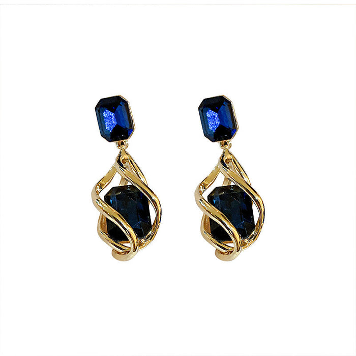 Wholesale alloy Sapphire Earrings JDC-ES-BY-128 Earrings 宝钰 Wholesale Jewelry JoyasDeChina Joyas De China