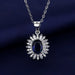 Wholesale alloy sapphire necklace Sterling Silver Jewelry JDC-NE-BLX033 NECKLACE 宝来兴 Wholesale Jewelry JoyasDeChina Joyas De China