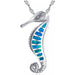 Wholesale Alloy Seahorse Necklace Pendant Charms JDC-CS-WenT005 charms 润涛 blue Wholesale Jewelry JoyasDeChina Joyas De China