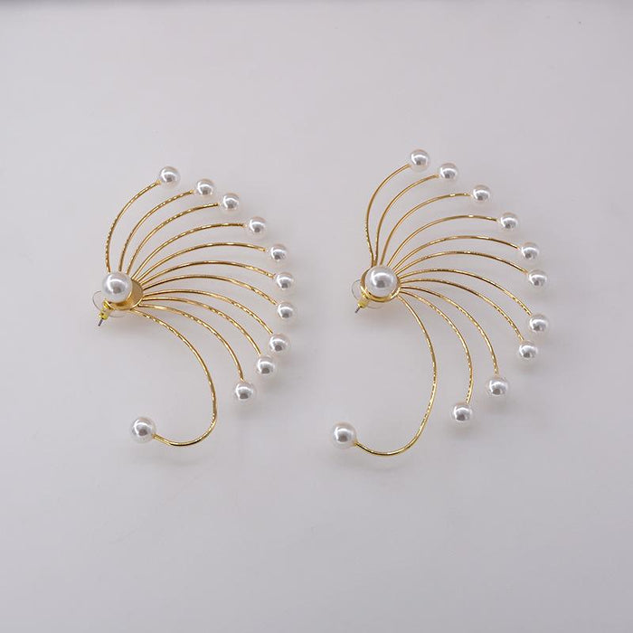Bulk Jewelry Wholesale alloy sector earrings JDC-ES-GSNT008 Wholesale factory from China YIWU China