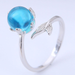 Bulk Jewelry Wholesale alloy-set gemstone opening rings JDC-RS-wy013 Wholesale factory from China YIWU China
