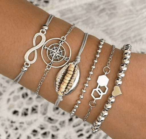 Wholesale alloy shell beaded bracelet JDC-BT-DaiR016 Bracelet 黛仁 4683 Wholesale Jewelry JoyasDeChina Joyas De China