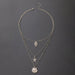 Wholesale alloy shell, starfish and scallop necklace JDC-NE-C167 NECKLACE 咏歌 Wholesale Jewelry JoyasDeChina Joyas De China