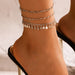 Wholesale alloy silver buckle anklets JDC-AS-C123 Anklet 咏歌 19892-silver Wholesale Jewelry JoyasDeChina Joyas De China