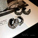 Wholesale alloy silver diamond C-shaped Earrings JDC-ES-BY-066 Earrings 宝钰 Wholesale Jewelry JoyasDeChina Joyas De China