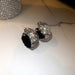 Wholesale alloy silver diamond C-shaped Earrings JDC-ES-BY-066 Earrings 宝钰 sliver Wholesale Jewelry JoyasDeChina Joyas De China