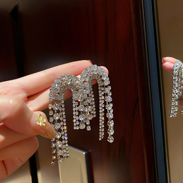 Wholesale alloy silver earrings JDC-ES-BY059 Earrings 宝钰 Wholesale Jewelry JoyasDeChina Joyas De China
