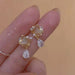 Wholesale alloy silver needle earrings JDC-ES-XuF018 Earrings 旭帆 A Wholesale Jewelry JoyasDeChina Joyas De China