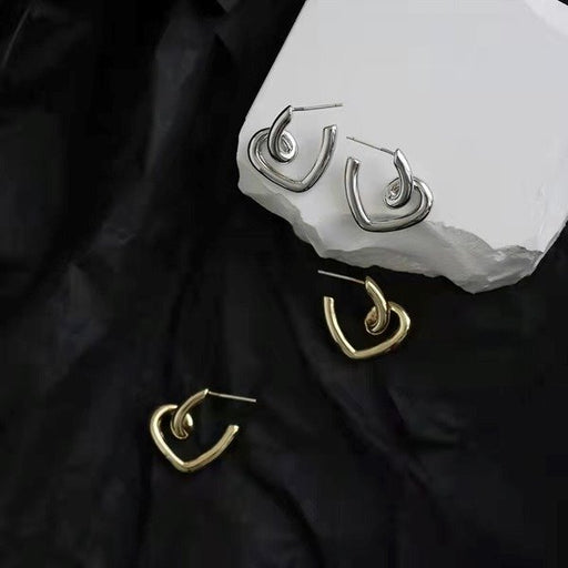 Wholesale alloy silver needle earrings JDC-ES-XuF069 Earrings 旭帆 Wholesale Jewelry JoyasDeChina Joyas De China