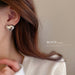 Wholesale alloy silver needle glossy earrings JDC-ES-BY164 Earrings 宝钰 Wholesale Jewelry JoyasDeChina Joyas De China