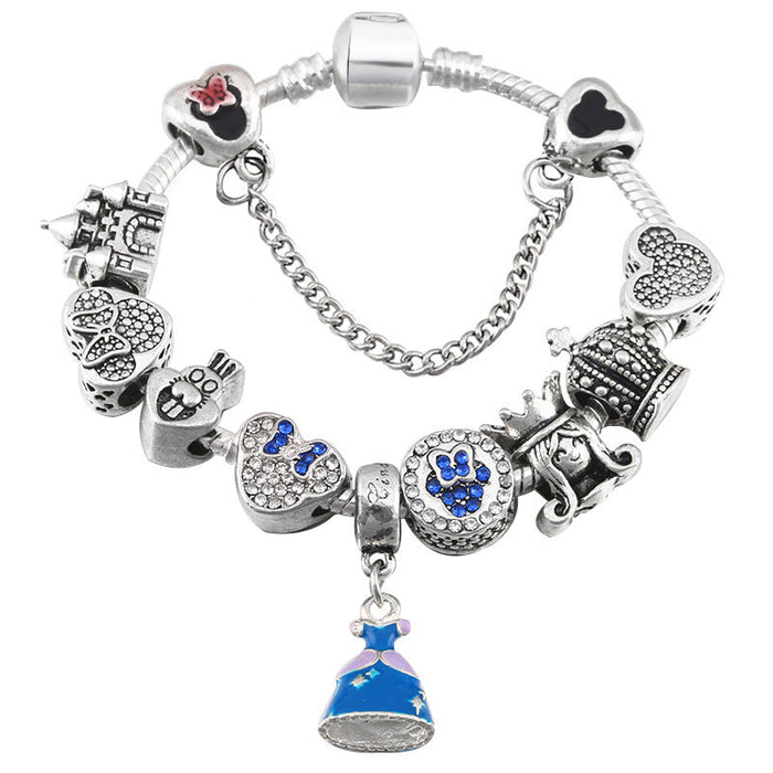 Wholesale Alloy Silver Pass Bracelet （F）JDC-BT-XingL021 Bracelet 星銮 1 16cm Wholesale Jewelry JoyasDeChina Joyas De China