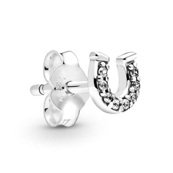 Wholesale alloy silver plated earrings JDC-ES-xingl008 Earrings 星鸾 Wholesale Jewelry JoyasDeChina Joyas De China