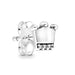 Wholesale alloy silver plated earrings JDC-ES-xingl008 Earrings 星鸾 Wholesale Jewelry JoyasDeChina Joyas De China