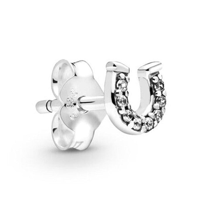 Wholesale alloy silver plated earrings JDC-ES-xingl008 Earrings 星鸾 E03 Wholesale Jewelry JoyasDeChina Joyas De China