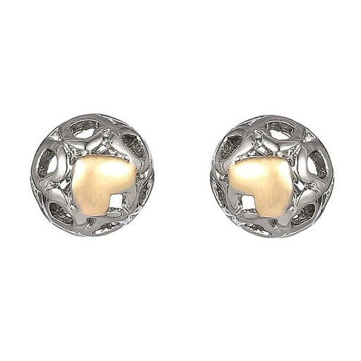 Wholesale alloy silver plated heart earrings JDC-ES-xingl018 Earrings 星鸾 Wholesale Jewelry JoyasDeChina Joyas De China
