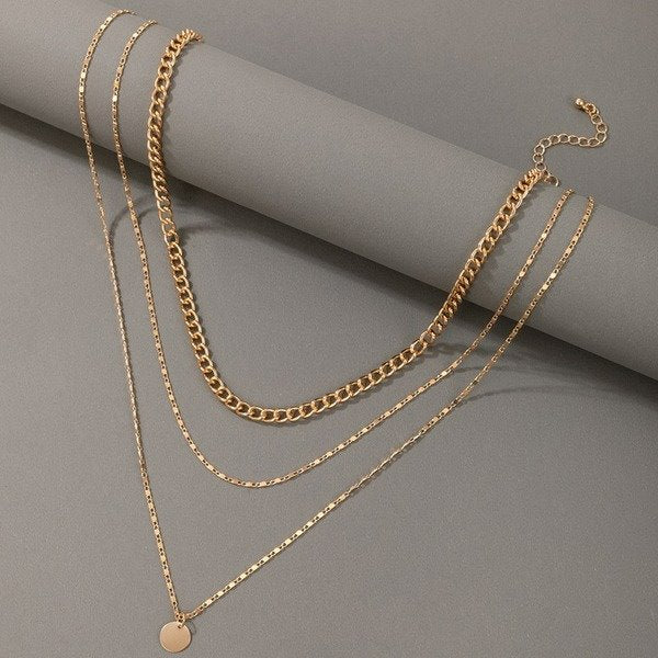 Wholesale alloy simple buckle necklace JDC-NE-C216 NECKLACE 咏歌 Wholesale Jewelry JoyasDeChina Joyas De China