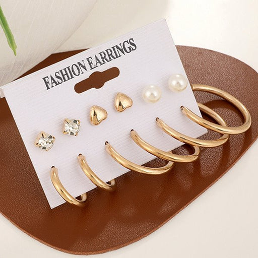 Wholesale alloy Six Piece Set Fashion Earrings JDC-ES-SF085 Earrings 少峰 Wholesale Jewelry JoyasDeChina Joyas De China