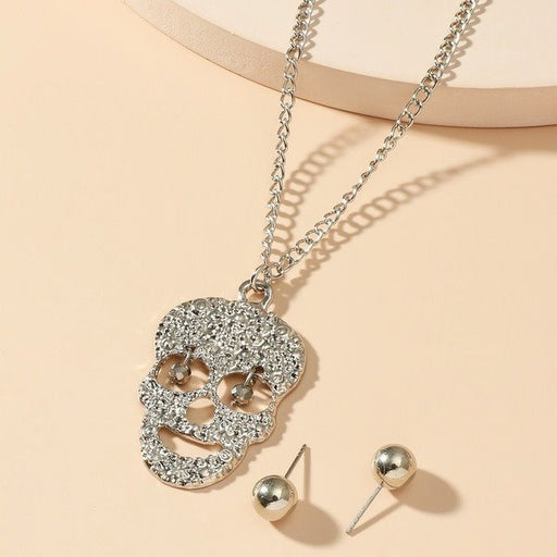 Wholesale alloy skull zircon necklaces JDC-NE-A068 Necklaces 妙雅 Wholesale Jewelry JoyasDeChina Joyas De China