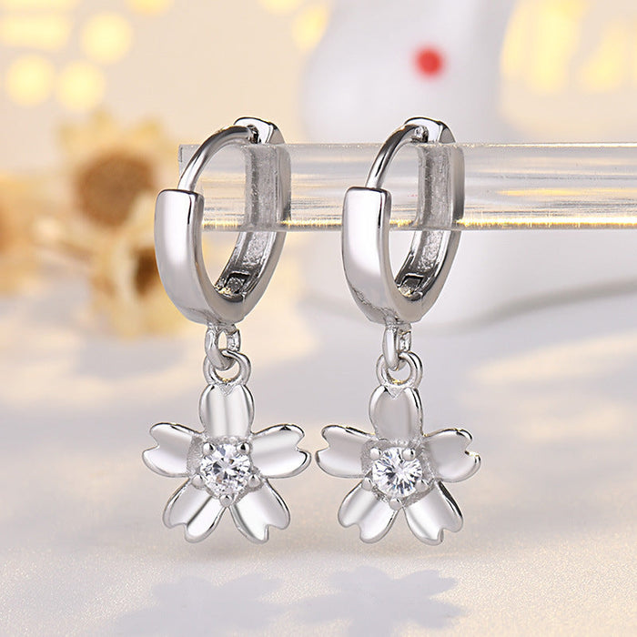 Wholesale alloy small cherry earrings JDC-ES-QLX048 Earrings 巧兰轩 white Wholesale Jewelry JoyasDeChina Joyas De China