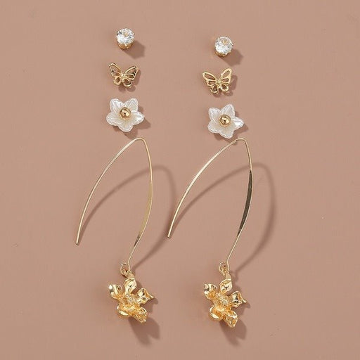 Wholesale Alloy small fresh flower earrings JDC-ES-NM014 Earrings 诺铭 Wholesale Jewelry JoyasDeChina Joyas De China