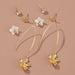 Wholesale Alloy small fresh flower earrings JDC-ES-NM014 Earrings 诺铭 Wholesale Jewelry JoyasDeChina Joyas De China