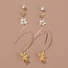 Wholesale Alloy small fresh flower earrings JDC-ES-NM014 Earrings 诺铭 Alloy Wholesale Jewelry JoyasDeChina Joyas De China