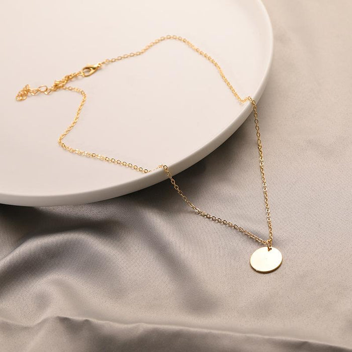 Bulk Jewelry Wholesale alloy small round thin chain necklaces JDC-NE-sf032 Wholesale factory from China YIWU China