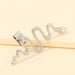 Wholesale Alloy Snake Earrings JDC-ES-NZ079 Earrings 奈珠 EZ2236baik Wholesale Jewelry JoyasDeChina Joyas De China