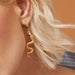 Wholesale Alloy Snake Earrings JDC-ES-NZ082 Earrings 奈珠 EZ2234 Wholesale Jewelry JoyasDeChina Joyas De China